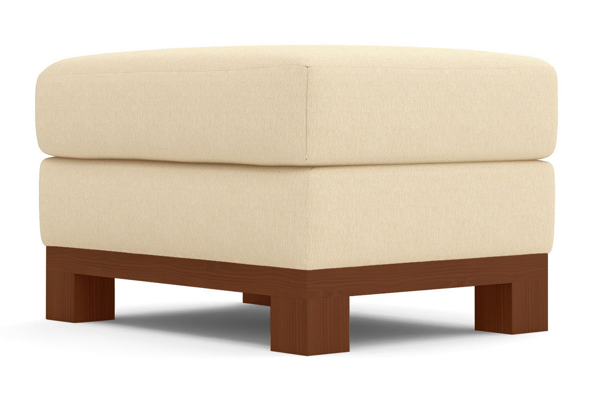 Avalon Ottoman :: Leg Finish: Pecan / Size: 23x30