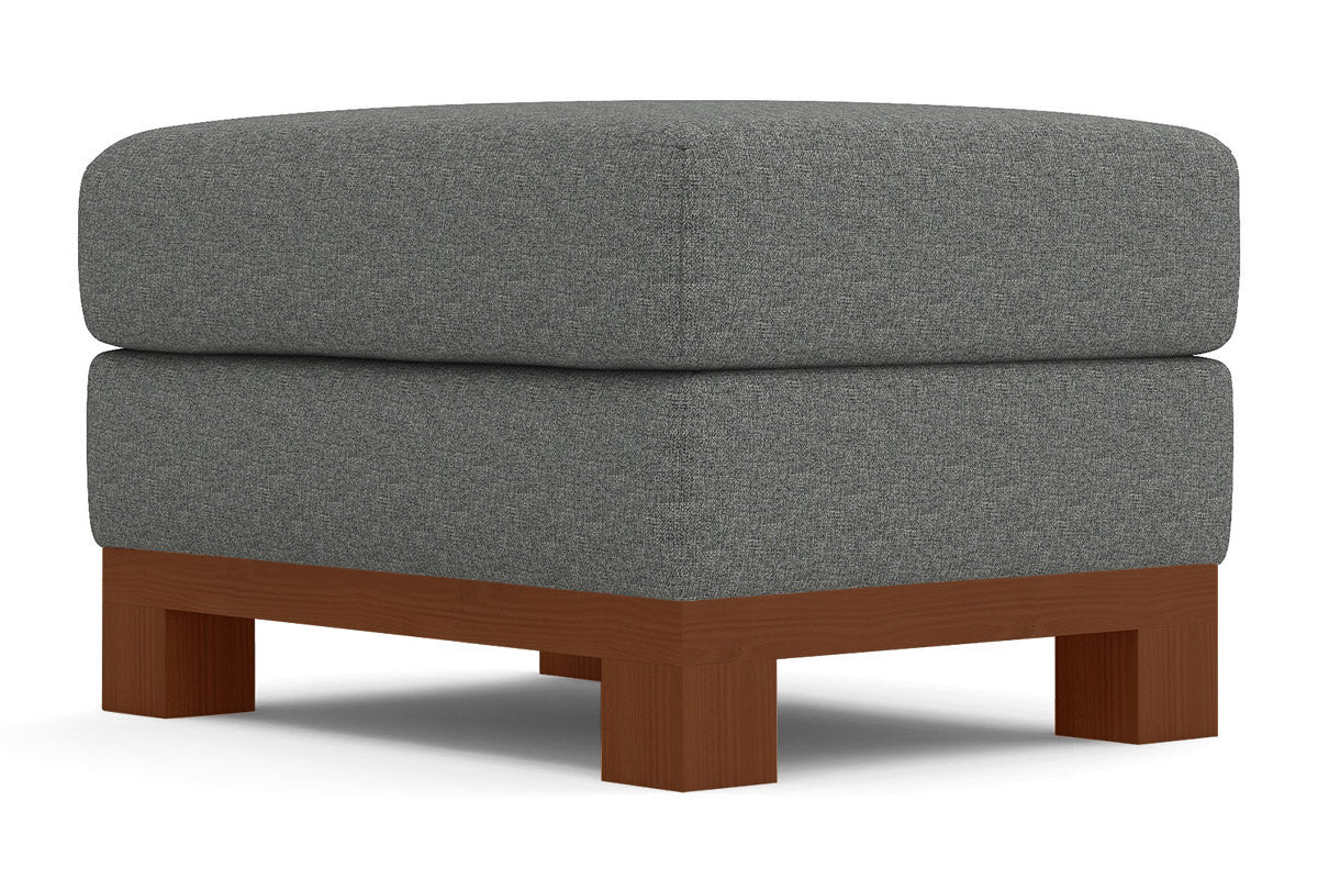 Avalon Ottoman :: Leg Finish: Pecan / Size: 23x30