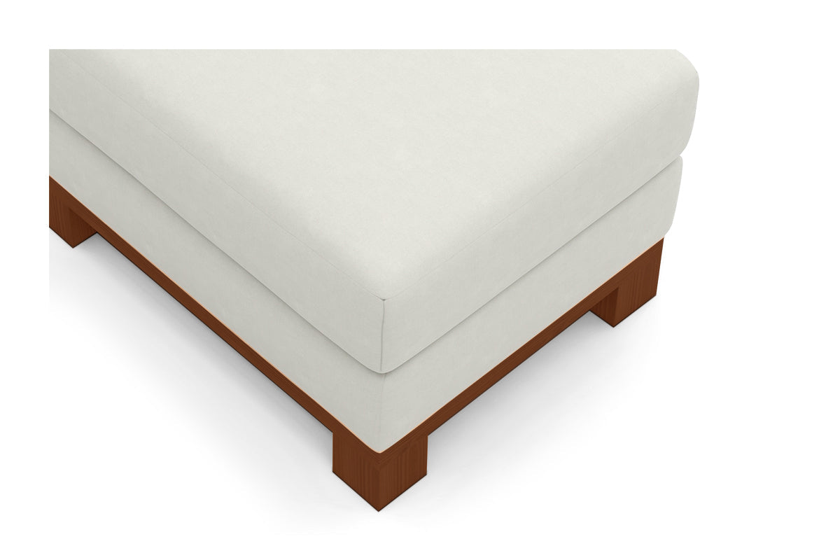 Avalon Ottoman :: Leg Finish: Pecan / Size: 23x30