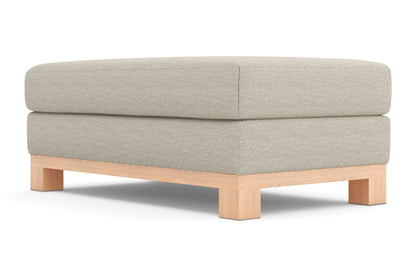 Avalon Ottoman :: Leg Finish: Natural / Size: 28x48