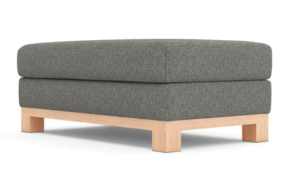 Avalon Ottoman :: Leg Finish: Natural / Size: 28x48