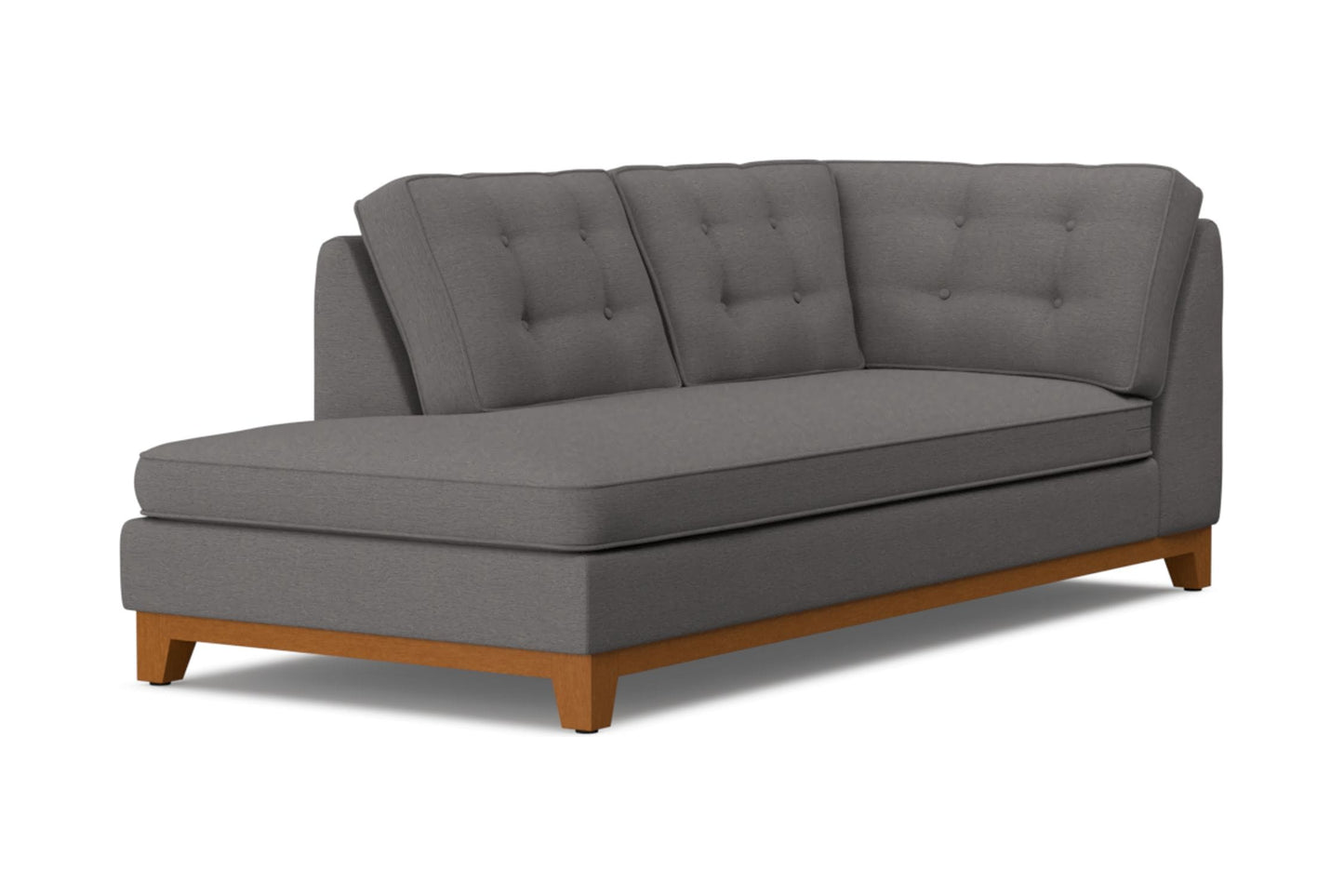 Brentwood Left Arm Chaise :: Leg Finish: Pecan / Configuration: LAF - Chaise on the Left