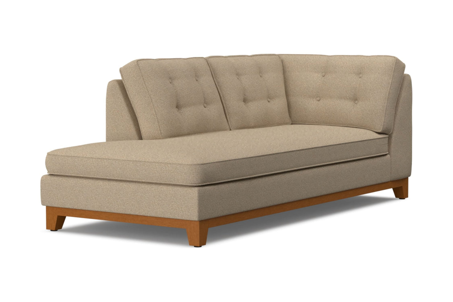 Brentwood Left Arm Chaise :: Leg Finish: Pecan / Configuration: LAF - Chaise on the Left