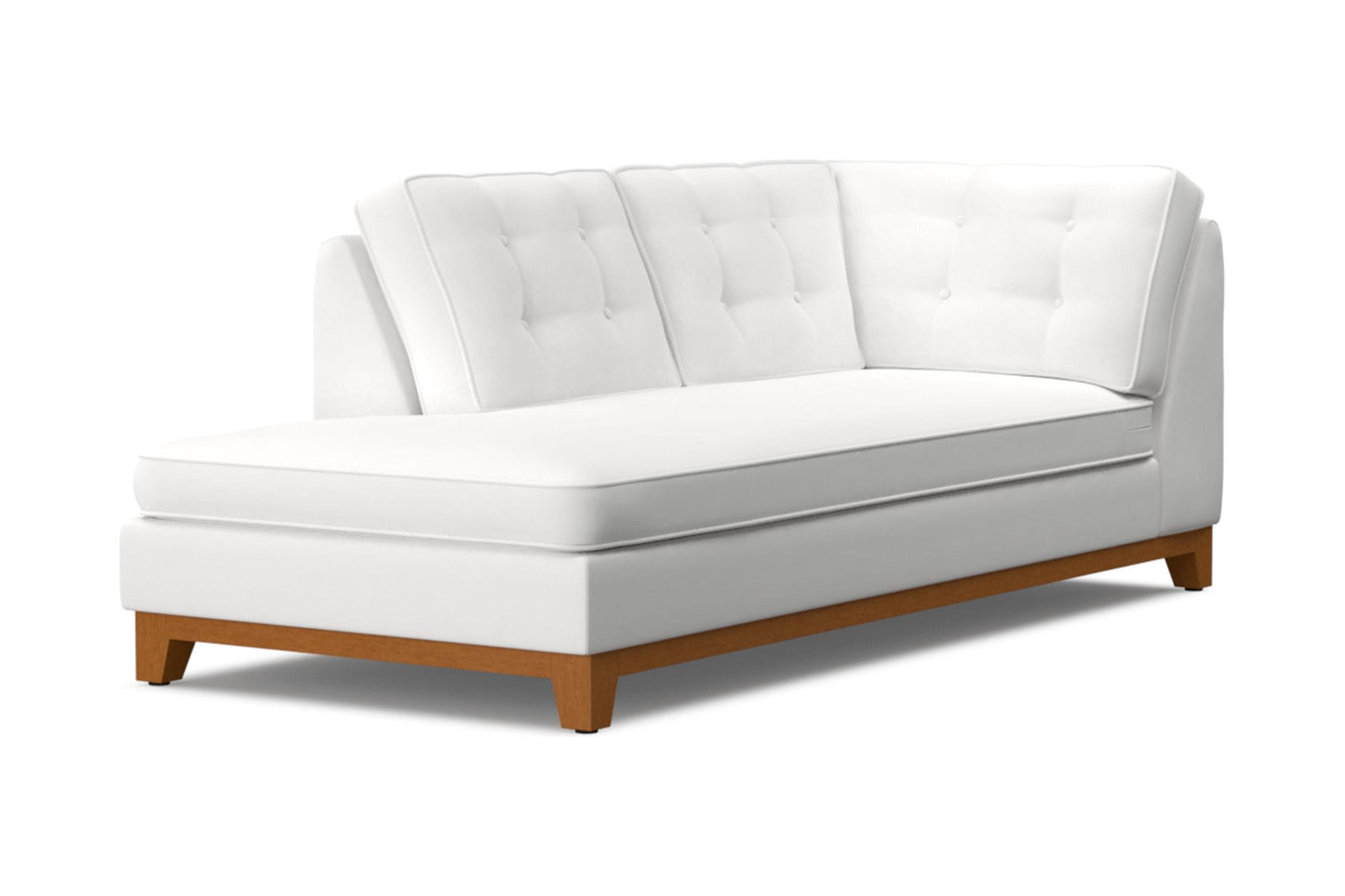 Brentwood Left Arm Chaise :: Leg Finish: Pecan / Configuration: LAF - Chaise on the Left